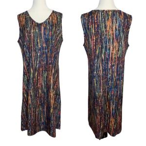 JustFashionNow Multicolored Sleeveless Dress Size Large